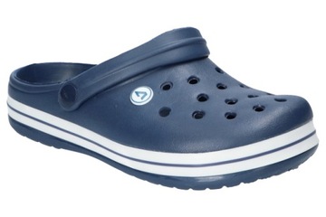 AMERICAN CLUB NH02 LEKKIE KLAPKI PIANKOWE, SANDAŁY OGRODOWE NAVY 40