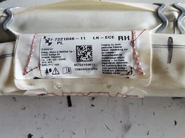 BMW 1 F20 F21 11-14R ZÁVĚS AIRBAG PRAVÁ 7221046