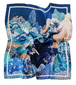 ФИРМЕННЫЙ ШАРФ ИЗ 100% ШЕЛКА ШАРФ ПРЕМИУМ КАЧЕСТВА^