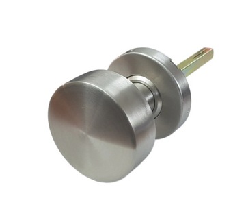 GAŁKA STAŁA DO DRZWI I FURTEK SZYLD OKRĄGŁY INOX
