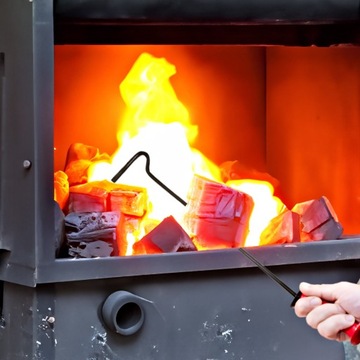 POGRZEBACZ DO PIECA,POPIOŁU, WĘGLA DŁUGOŚĆ 80 CM