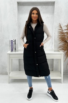 DZ728 r XL DAMSKI BEZRĘKAWNIK KAMIZELKA OCIEPLANA