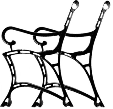 НОЖКИ ДЛЯ ПОДЛОКОТНИКА ALU ROYAL BENCH 4 ШТ.