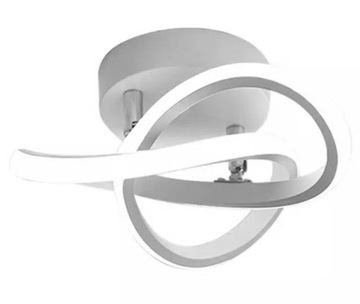 СВЕТОДИОДНЫЙ ПОТОЛОЧНЫЙ ПОДВЕСНОЙ СВЕТИЛЬНИК САМОЛЕТНАЯ ЛЮСТРА СОВРЕМЕННАЯ 24 Вт БЕЛЫЙ ЛОФТ ДЛЯ ГОСТИНОЙ