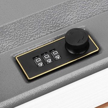 БЕЗОПАСНАЯ КАССЕТНАЯ ДЕНЕЖНАЯ КНИГА КЛЮЧИ МЕТАЛЛИЧЕСКИЙ ЯЩИК ДЛЯ ХРАНЕНИЯ КОДА 4