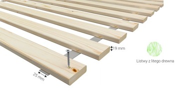 Stelaż, wkład łóżka pod materac 90x200