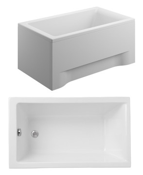 WANNA AKRYLOWA Z PRZEDNIĄ I BOCZNĄ OBUDOWĄ 100X70