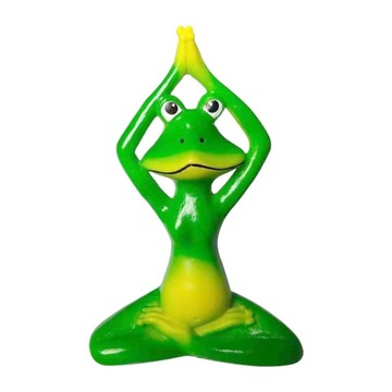 Żywica medytująca joga statua żaba figurka styl C
