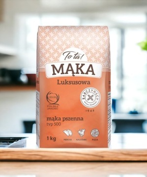 ŚWIEŻA MĄKA PROSTO Z MŁYNA PSZENNA TOTA TYP 500 NA CHLEB PIEROGI CIASTO 1KG