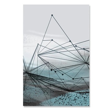 20x30 Obraz plakat Malarstwo abstrakcyjne minimalistyczny nowoczesny geomet