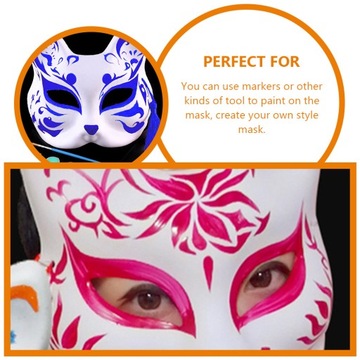 МАСКА КОШКИ КРАСКА МАСКИ ДЛЯ ДЕТЕЙ С РАЗНЫМИ ЖИВОТНЫМИ 6 ШТ.