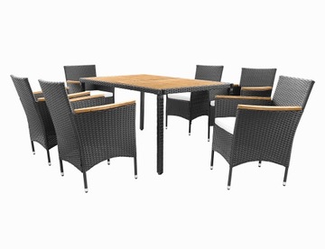 САДОВАЯ МЕБЕЛЬ GUSTAVO 6 ЧЕЛОВЕК ТЕХНОРАТТАН AKACJA