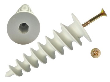 KOŁEK ŚLIMAK 84mm STYROPIAN WEŁNA STYRODUR+WKRĘT40