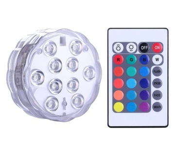 LAMPKA DEKORACYJNA OŚWIETLENIE LED RGB DO BASENU JACUZZI OGRODU
