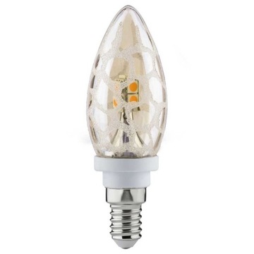 Żarówka LED Paulmann świeca 2,5W E14 lodowe złoto bardzo ciepła biel 2600K