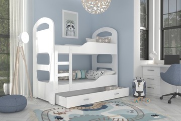 Кровать двухъярусная 160х80 белый DOMINIK