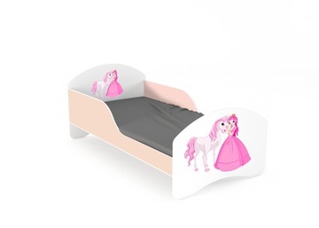 Детская кровать LEO2 160х80 бело-розовый