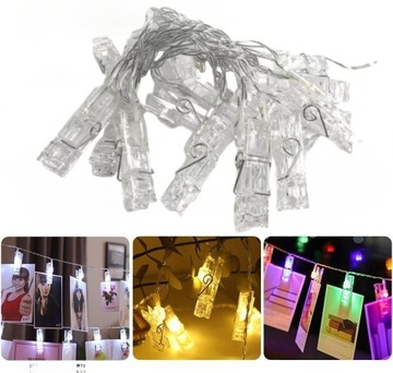 SPINACZE NA ZDJĘCIA LAMPKI LED - GIRLAND 5M 50 LED
