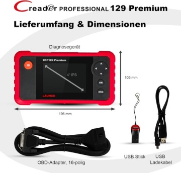 ЗАПУСК Европа CRP 129 Премиум-устройство OBD2
