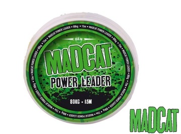 MADCAT POWER LEADER 15M 0.80MM 80KG 178LBS BROWN