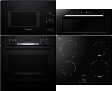 Zestaw AGD BOSCH + AMICA HBA534EB0 + PUG611AA5E + BFL550MB0 + OMP6568BG