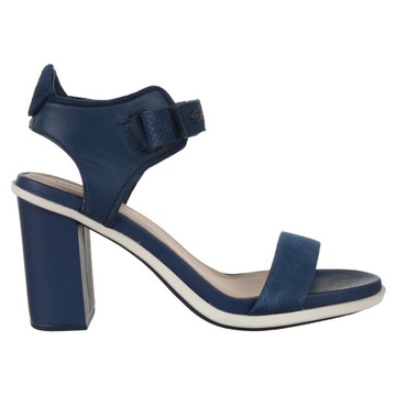 Sandały Lacoste Lonelle Heel Sandal 116 1 Caw damskie skórzane na obcasie