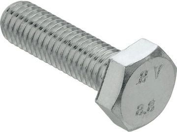 ŚRUBA SZEŚCIOKĄTNA NA KLUCZ METRYCZNA 6KĄTKA k.8.8 M10x16mm x52szt 1kg