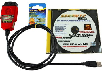 Interfejs BMW INPA+ rel. 2,06 auta: 1996-2006 RsW