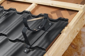 Скамейка трубочиста 350/35 8017 металлочерепица 60см