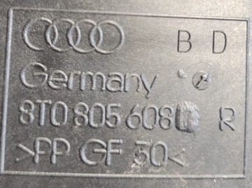 8T0805608 AUDI A5 8T OKULÁR DRŽÁKY VÝZTUHA SVĚTLA PRAVÝ PŘEDNÍ KOMPLETNÍ