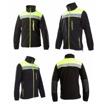 СВИТШОТ WORK ИЗ ФЛИСА СО СВЕТООБРАЗНЫМ ОБРАЗОМ РАБОЧАЯ КУРТКА L