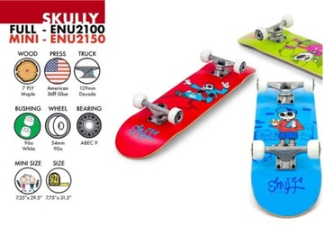 Скейтборд Enuff Skully черный