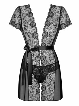 Прозрачные стринги-пеньюар Alluria s/m