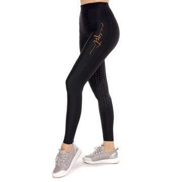 Legginsy zimowe Elite czarne S Eqst
