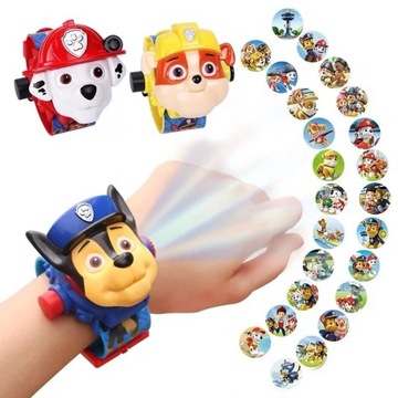 3D часы PAW PATROL со светодиодным проектором RUBBLE