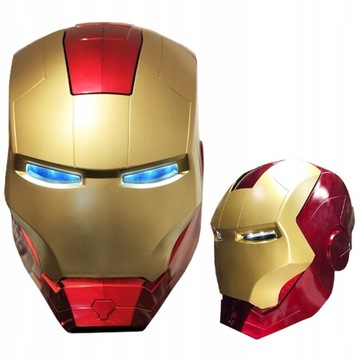 MASKA KASK IRON MAN ŚWIECĄCA OTWIERANA LED COSPLAY