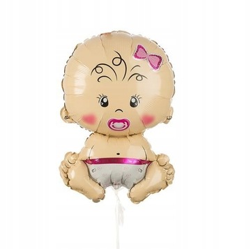 Balon Dziewczynka Bobas 74x49 cm