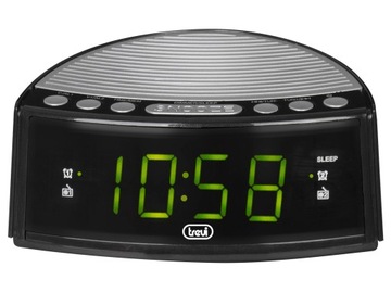 RADIOBUDZIK ZEGAR TREVI RC846 RADIO FM LED