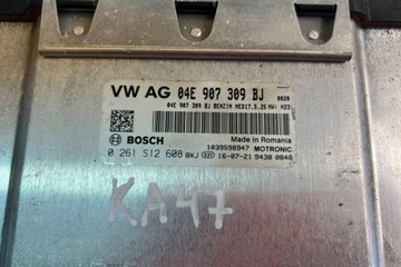 JEDNOSTA ŘÍDÍCÍ MOTORU ECU SEAT LEON (5F1) 04E907309BJ 2012