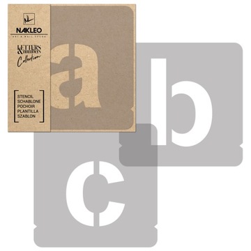 Szablon WIELORAZOWY // zestaw LITER I CYFR / 5 cm