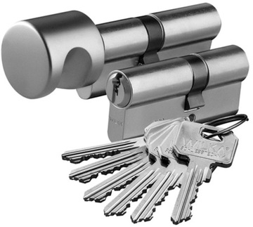 WILKA WKŁADKI DRZWIOWE 26/35 + 26G/35 SYSTEM JEDNEGO KLUCZA komplet wkładek