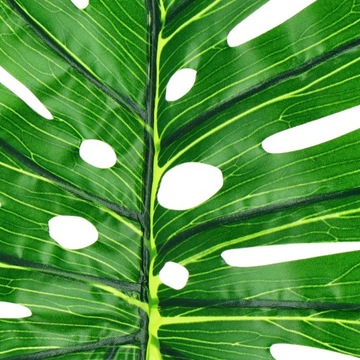 ЛИСТЬЯ ИСКУССТВЕННЫЙ МОНСТР БОЛЬШИЕ 6 ШТ. XXL ДЕКОРАТИВНЫЙ КРЕМ ДЕКОРАТИВНЫЕ ЦВЕТЫ