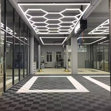 Светодиодный светильник HEXAGON P1 13HEX 245x380 Honeycomb Мастерская Гараж Гостиная ALU