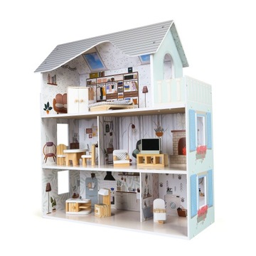 Кукольный домик с мебелью Резиденция Эмма ECOTOYS