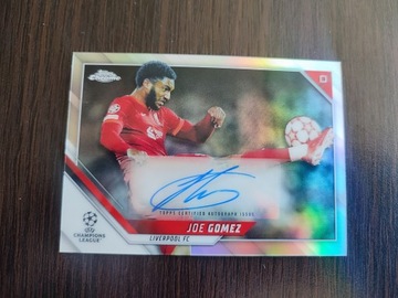 Joe Gomez autograf auto Topss Chrome Liverpool