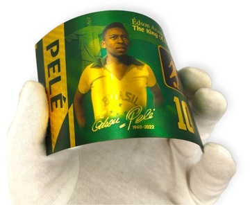 Набор коллекционных банкнот PELE BRAZIL, позолоченный, ПОДАРОК