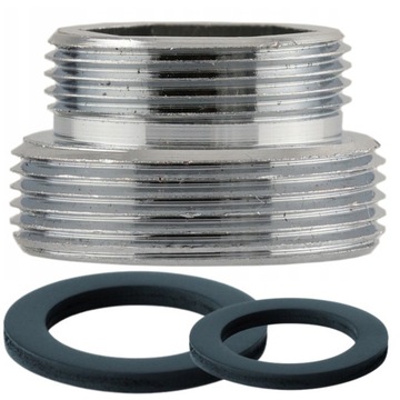 Redukcja ADAPTER do perlatora M18x1 GZ M22x1 GZ chrom + USZCZELKI