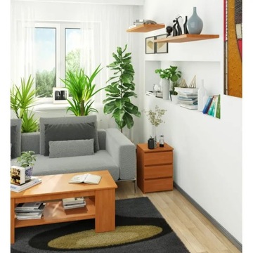 Вместительная прикроватная тумбочка CL3, 40 см, спальня, 3 ящика, классический комод Ольха