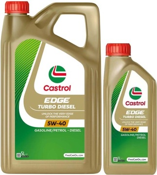 OLEJ SILNIKOWY CASTROL EDGE TURBO DIESEL 5W40 505.00/505.01 6L