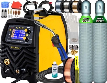 SPAWARKA MAGNUM MIG 222 DUAL PULS SYNERGIA LCD TIG